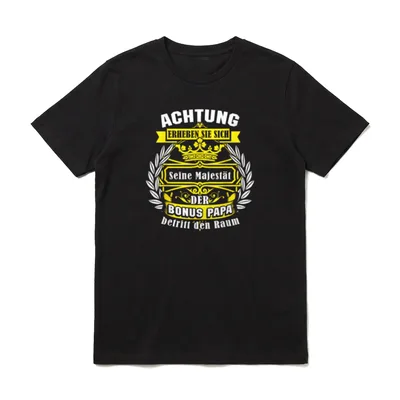 Bonus Papa Bonus Vater T-Shirt – Klassisches T-Shirt in Schwarz