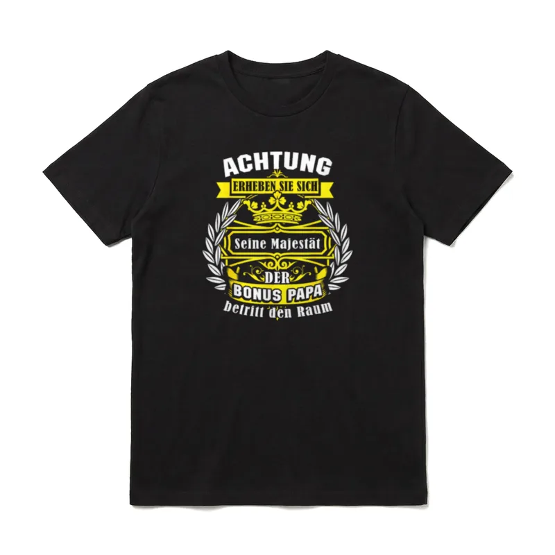 Bonus Papa Bonus Vater T-Shirt – Klassisches T-Shirt in Schwarz