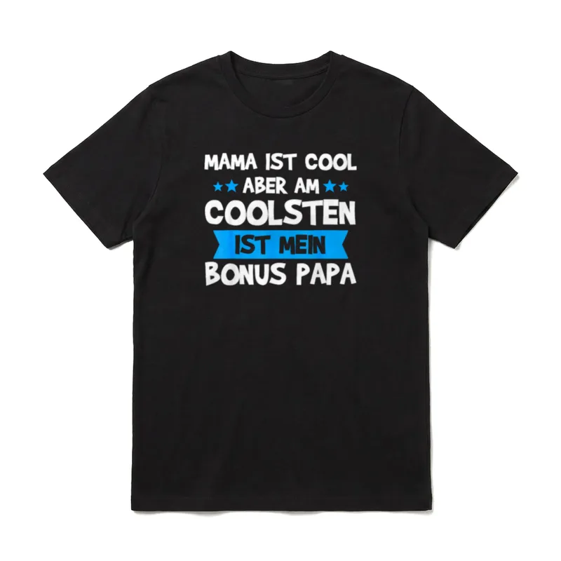 Stiefvater Spruch Bonus Papa T-Shirt – Klassisches T-Shirt in Schwarz