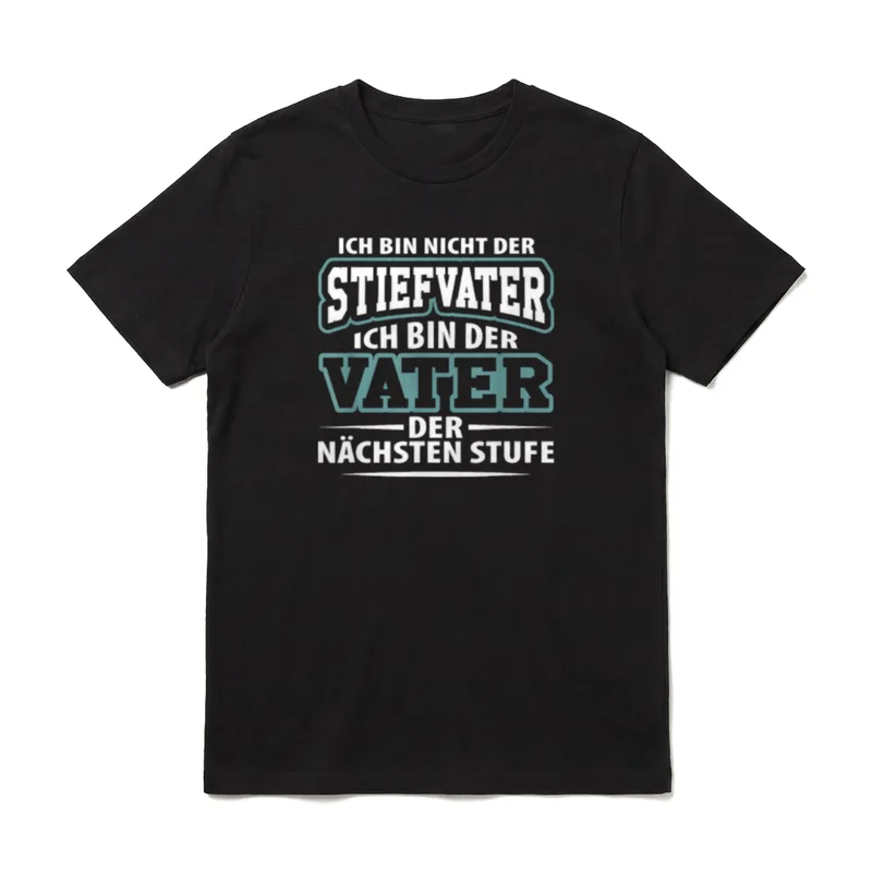 Stiefvater Bonus Papa Stiefpapa T-Shirt – Klassisches T-Shirt in Schwarz