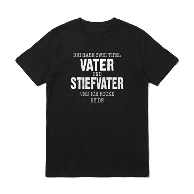 Vater Stiefvater Familien Vatertag T-Shirt – Klassisches T-Shirt in Schwarz