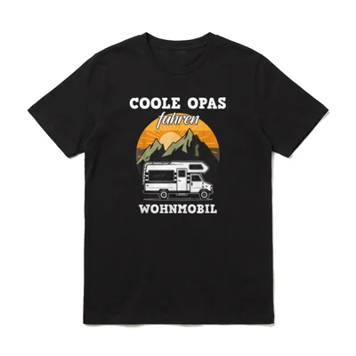 T-Shirt Wohnmobil – Klassisches T-Shirt in Schwarz