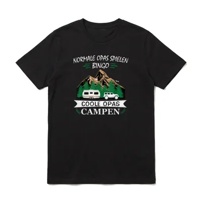 Wohnmobil T-Shirt Herren – Klassisches T-Shirt in Schwarz