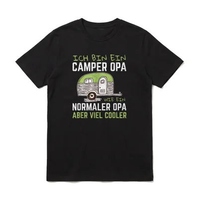 Ich bin ein Camper T-Shirt – Klassisches T-Shirt in Schwarz