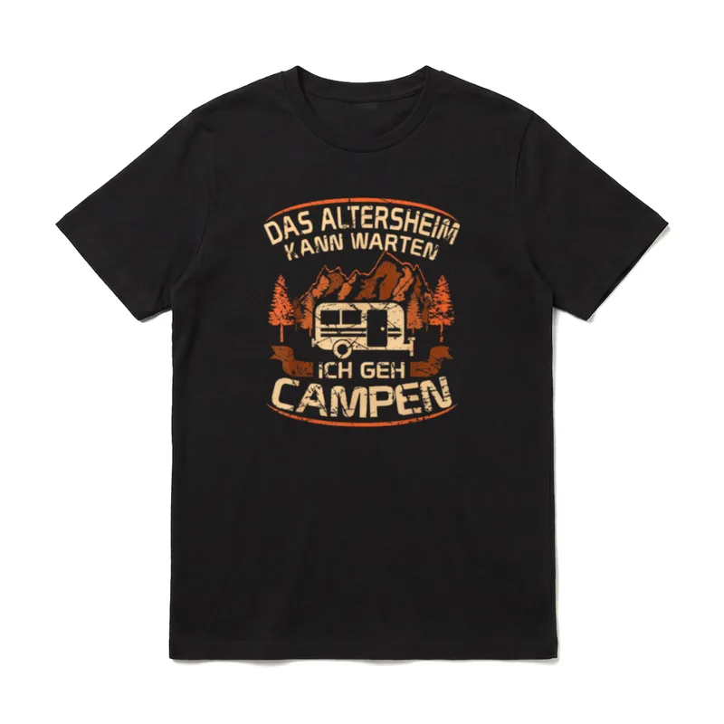 Das Altersheim Kann Warten T-Shirt – Klassisches T-Shirt in Schwarz