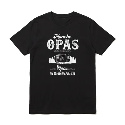 T-Shirt Camping Wohnwagen – Klassisches T-Shirt in Schwarz
