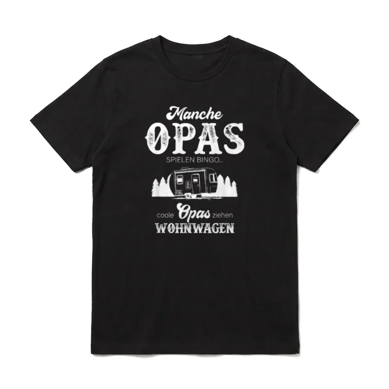 T-Shirt Camping Wohnwagen – Klassisches T-Shirt in Schwarz