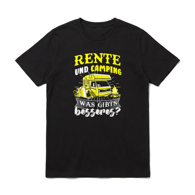 Rente Camping Ruhestand Opa T-Shirt – Klassisches T-Shirt in Schwarz