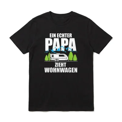 Lustiges Camping Camper Design T-Shirt – Klassisches T-Shirt in Schwarz