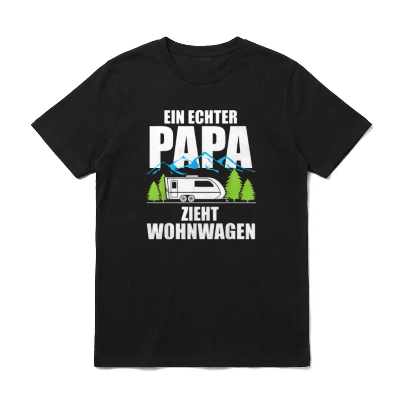 Lustiges Camping Camper Design T-Shirt – Klassisches T-Shirt in Schwarz