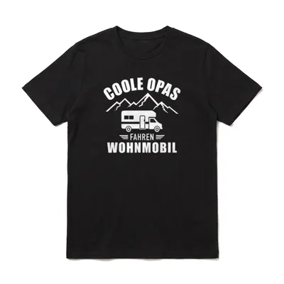 Coole Opas fahren Wohnmobil Spruch T-Shirt – Klassisches T-Shirt in Schwarz