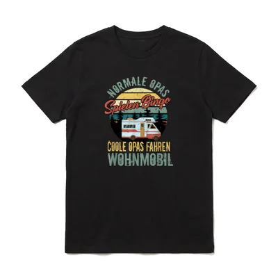 Coole Opas Fahren Wohnmobil Souvenir T-Shirt – Klassisches T-Shirt in Schwarz