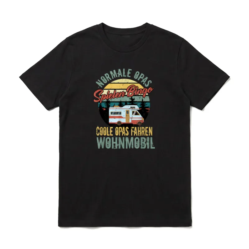 Coole Opas Fahren Wohnmobil Souvenir T-Shirt – Klassisches T-Shirt in Schwarz
