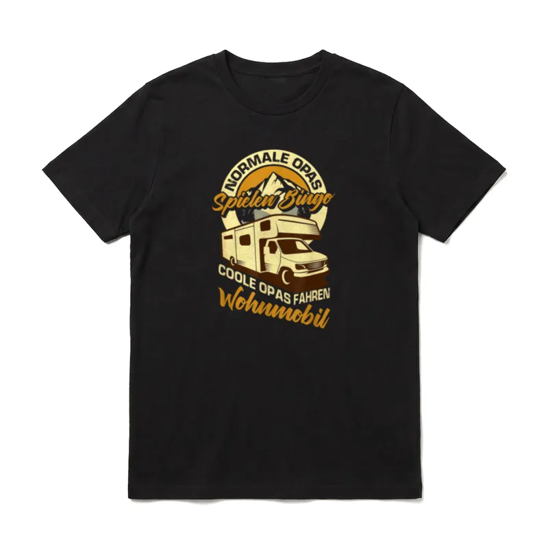 Normale Opas Spielen Bingo Camping & Wohnmobil T-Shirt – Klassisches T-Shirt in Schwarz