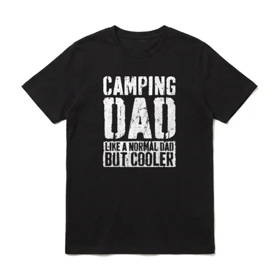 Camping Papa Vatertag Camping T-Shirt – Klassisches T-Shirt in Schwarz