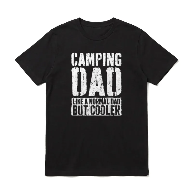 Camping Papa Vatertag Camping T-Shirt – Klassisches T-Shirt in Schwarz