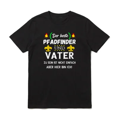 Pfadfinder Vater Pfadfindertum Camping T-Shirt – Klassisches T-Shirt in Schwarz