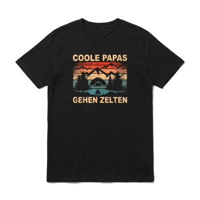 Wohnwagen Vater Zelten Campingwagen T-Shirt – Klassisches T-Shirt in Schwarz