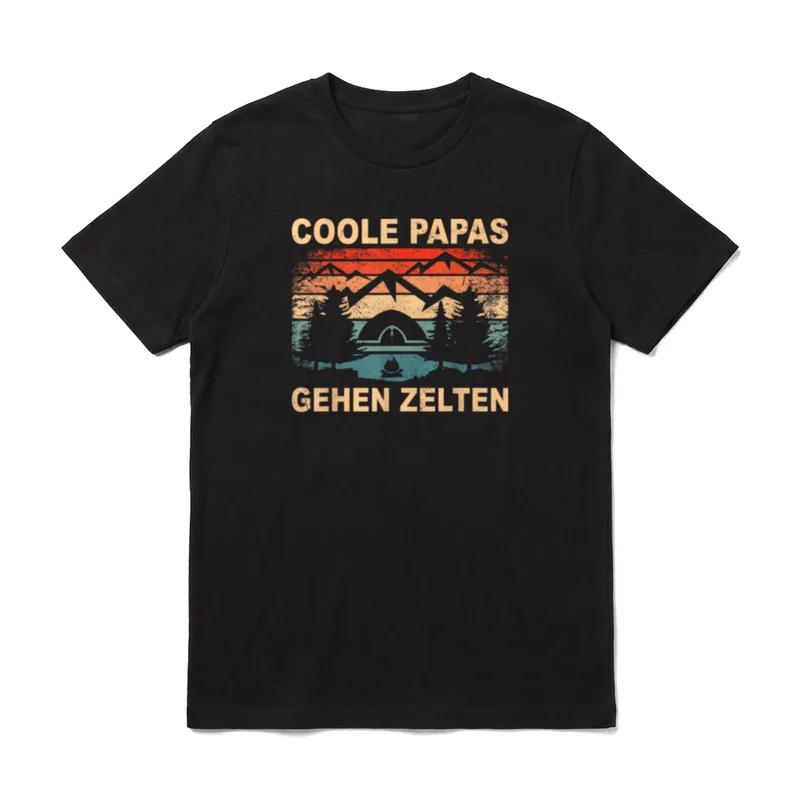 Wohnwagen Vater Zelten Campingwagen T-Shirt – Klassisches T-Shirt in Schwarz