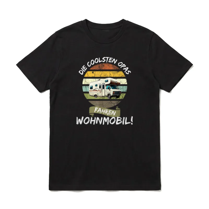 Die Coolsten Opas Fahren T-Shirt – Klassisches T-Shirt in Schwarz