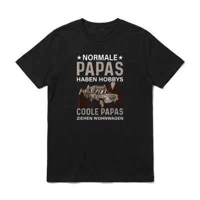 Wohnwagen Papa Wohnmobil Camper T-Shirt – Klassisches T-Shirt in Schwarz