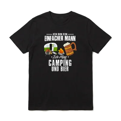 Ich bin ein einfacher T-Shirt – Klassisches T-Shirt in Schwarz