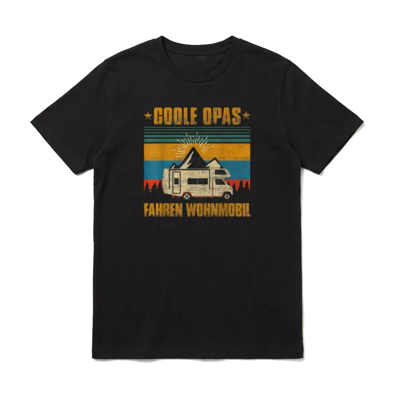 Coole Opas fahren Wohnmobil Camping T-Shirt – Klassisches T-Shirt in Schwarz