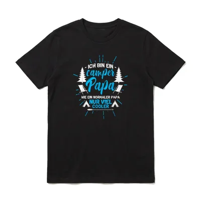 Camper Papa Wohnwagen Camper T-Shirt – Klassisches T-Shirt in Schwarz