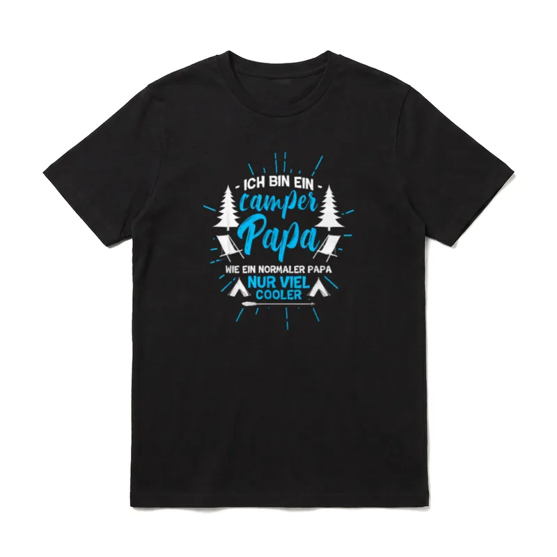 Camper Papa Wohnwagen Camper T-Shirt – Klassisches T-Shirt in Schwarz