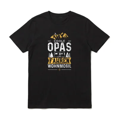 Wohnmobil T-Shirt Damen – Klassisches T-Shirt in Schwarz