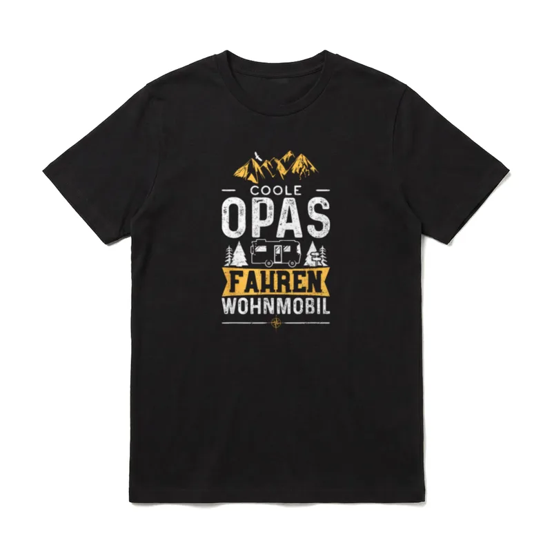 Wohnmobil T-Shirt Damen – Klassisches T-Shirt in Schwarz