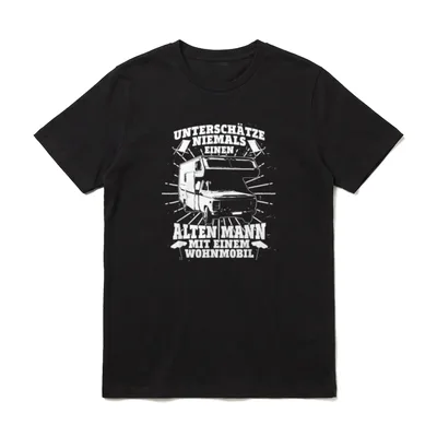 Wohnmobil Opa Alte Womo-Fahrer T-Shirt – Klassisches T-Shirt in Schwarz