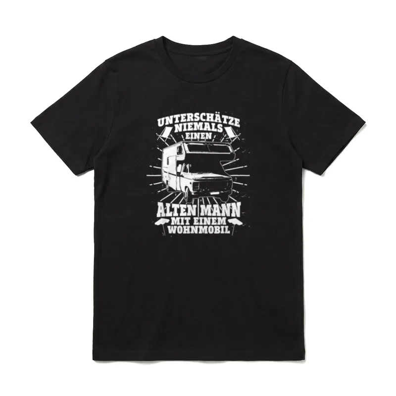 Wohnmobil Opa Alte Womo-Fahrer T-Shirt – Klassisches T-Shirt in Schwarz