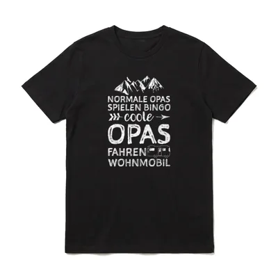 Normale Opas Spielen Bingo Camping & Wohnmobil T-Shirt – Klassisches T-Shirt in Schwarz