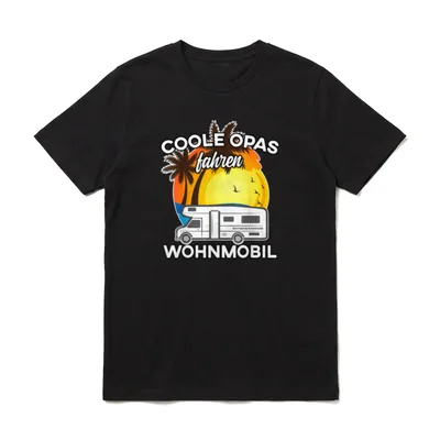 Coole Opas fahren Wohnmobil T-Shirt – Klassisches T-Shirt in Schwarz