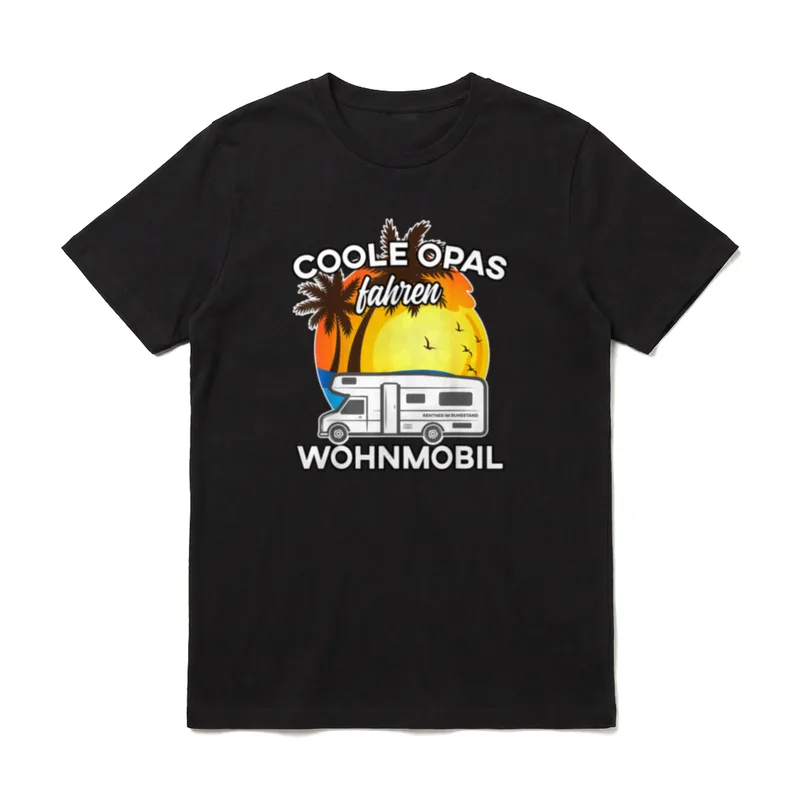 Coole Opas fahren Wohnmobil T-Shirt – Klassisches T-Shirt in Schwarz