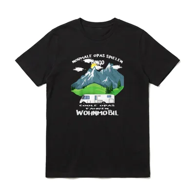 Coole Opas Fahren Wohnmobil Opa T-Shirt – Klassisches T-Shirt in Schwarz