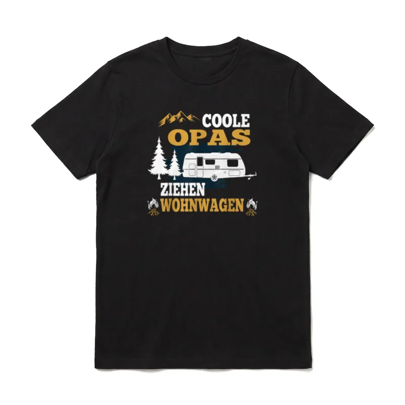 Coole Opas ziehen Wohnwagen T-Shirt – Klassisches T-Shirt in Schwarz