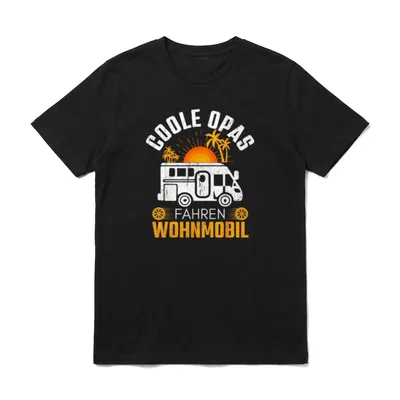 Camper Männer Wohnmobilfan Opa T-Shirt – Klassisches T-Shirt in Schwarz