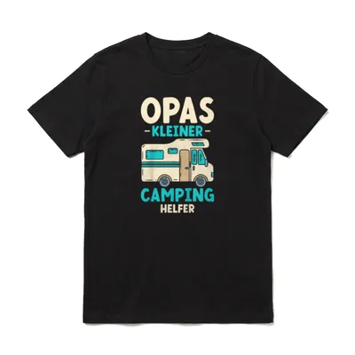 Wohnmobil Opas Kleiner Camping T-Shirt – Klassisches T-Shirt in Schwarz