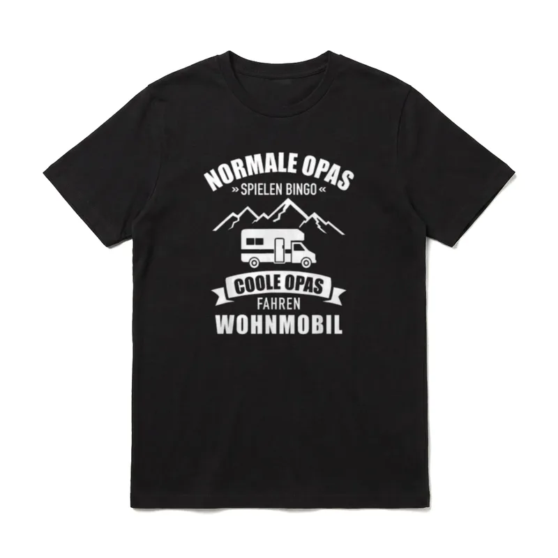 Coole Opas fahren Wohnmobil T-Shirt – Klassisches T-Shirt in Schwarz