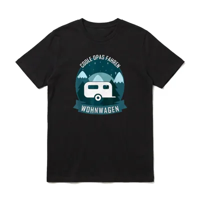 Coole Opas Fahren Wohnwagen T-Shirt – Klassisches T-Shirt in Schwarz