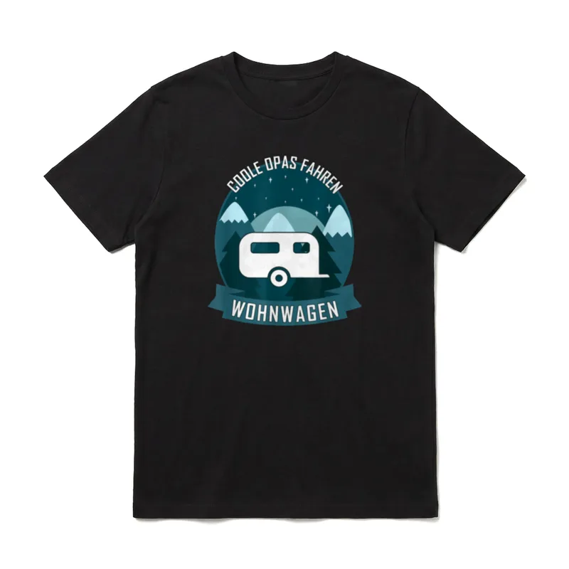 Coole Opas Fahren Wohnwagen T-Shirt – Klassisches T-Shirt in Schwarz