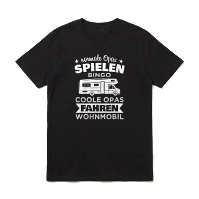 Normale Opas spielen Bingo Opa T-Shirt – Klassisches T-Shirt in Schwarz