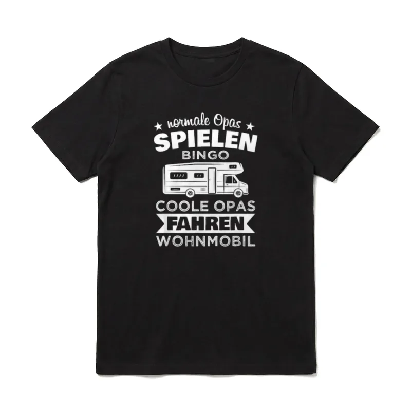 Normale Opas spielen Bingo Opa T-Shirt – Klassisches T-Shirt in Schwarz