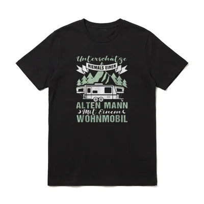 Wohnwagen Wohnmobil Opa Papa T-Shirt – Klassisches T-Shirt in Schwarz