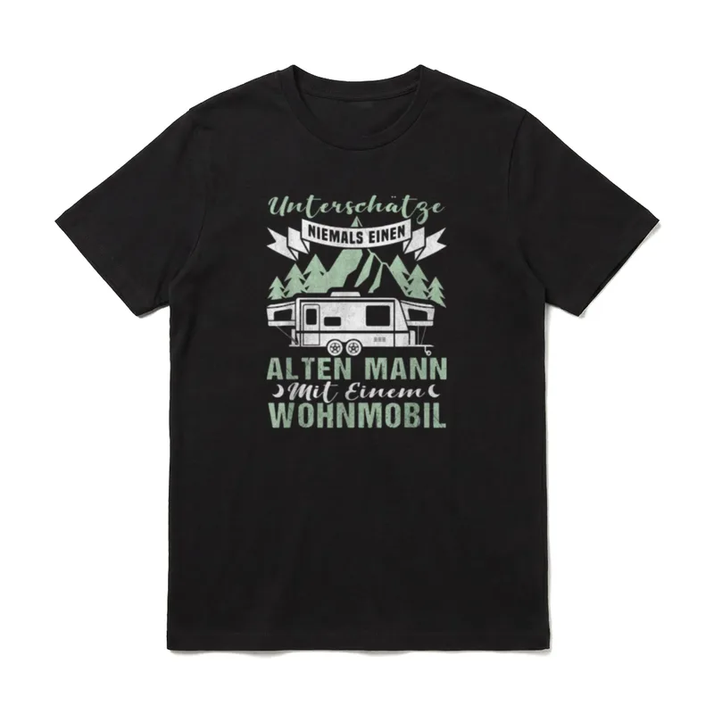 Wohnwagen Wohnmobil Opa Papa T-Shirt – Klassisches T-Shirt in Schwarz