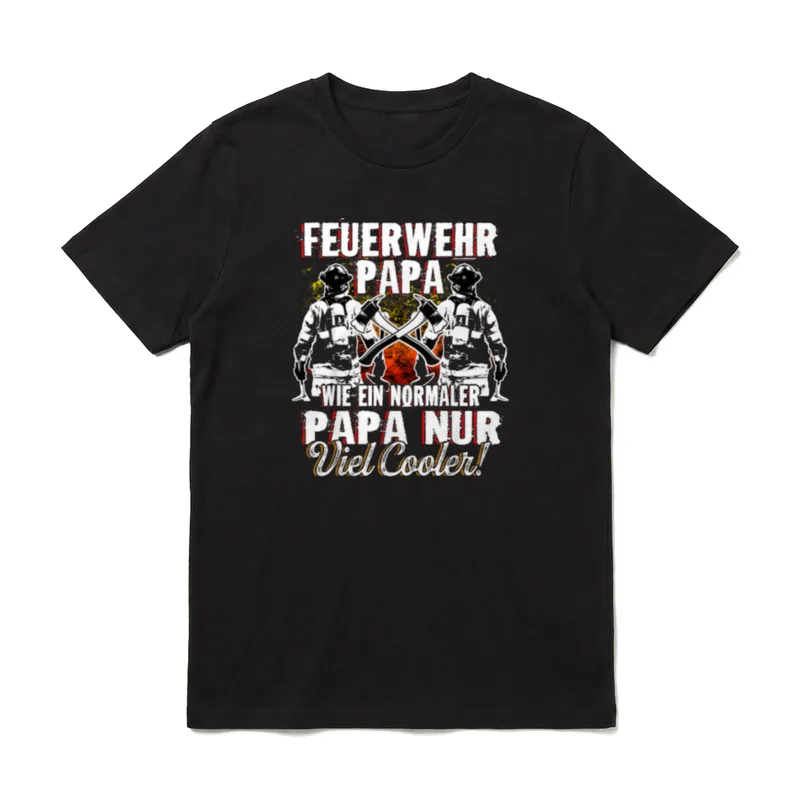Feuerwehr T-Shirt Damen – Klassisches T-Shirt in Schwarz