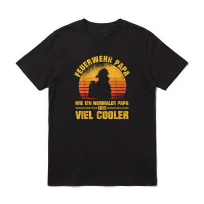 Feuerwehr T-Shirt Design – Klassisches T-Shirt in Schwarz