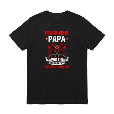 Feuerwehr Fan Feuerwehrmann FFW T-Shirt – Klassisches T-Shirt in Schwarz